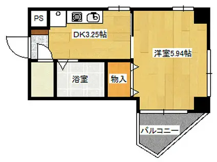 舟入かわばたビル(1K/2階)の間取り写真