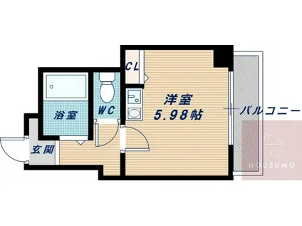 フレア新大阪(ワンルーム/4階)の間取り写真