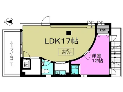 MK66PLAZA(1LDK/3階)の間取り写真
