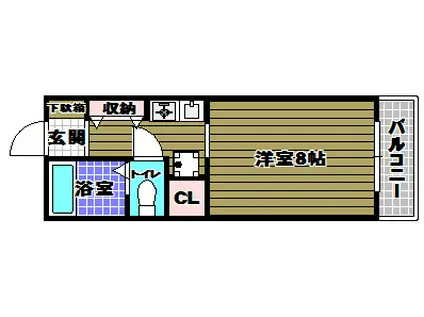 エクセル北浦(1K/3階)の間取り写真