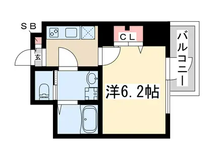 エスレジデンス新大阪リッシュ(1K/3階)の間取り写真