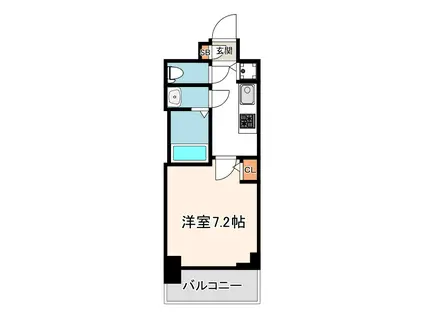 サムティ大阪GRAND イーストII(1K/3階)の間取り写真
