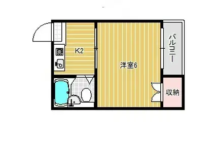 エスタイル小阪(1K/3階)の間取り写真