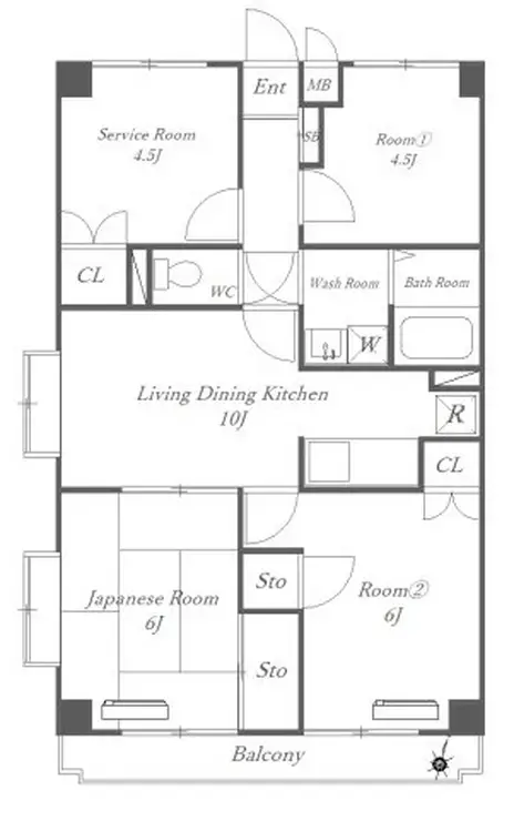 パストラルピア 2階階 間取り