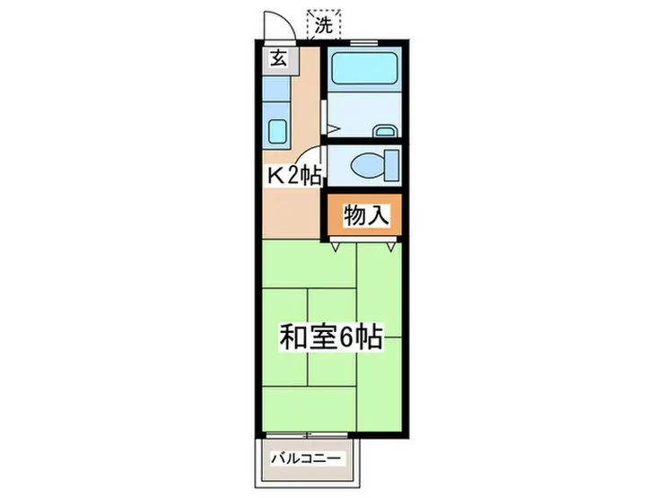 フラッツ京明 2階階 間取り