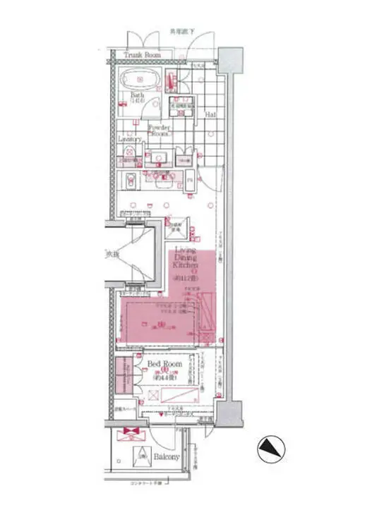 プレミスト赤坂檜町公園 2階階 間取り