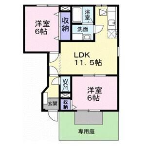 NGT-21FUKUDA(2LDK/1階)の間取り写真