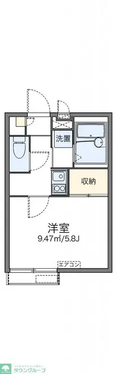 レオパレスベルサリーゼ 2階階 間取り