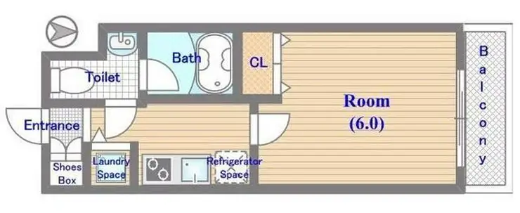 KDXレジデンス大島 8階階 間取り