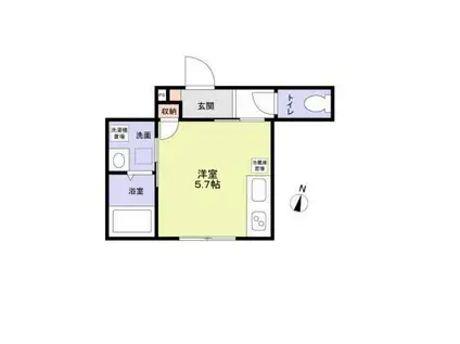 豊島区要町2丁目計画(ワンルーム/1階)の間取り写真