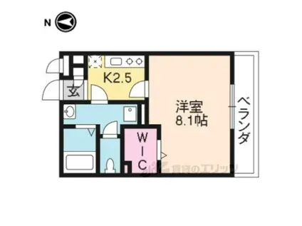 セジュール モンド(1K/3階)の間取り写真