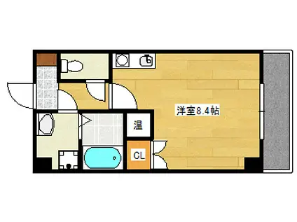 イシダビル(ワンルーム/3階)の間取り写真