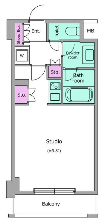 レジディア九段下 10階階 間取り