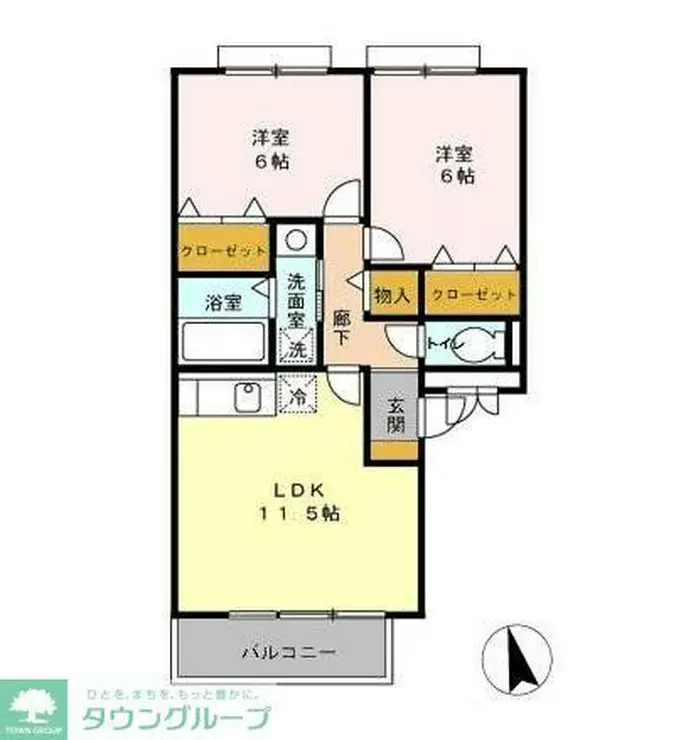 サンガーデン壱番館 1階階 間取り