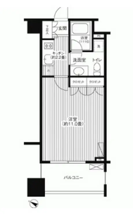 グランハイツ代々木 11階階 間取り