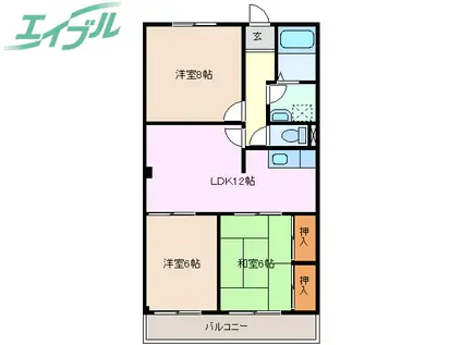 ゴールデンエイジ(3LDK/4階)の間取り写真