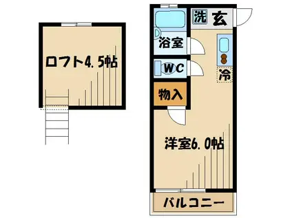 美里ハウス居村(1K/2階)の間取り写真