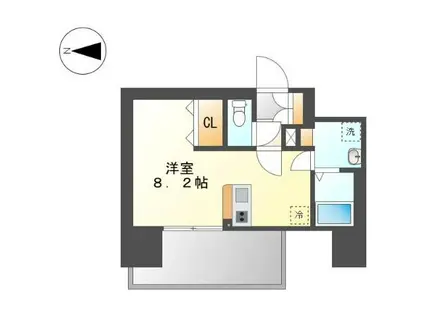 SHOKEN RESIDENCE名古屋(1K/14階)の間取り写真