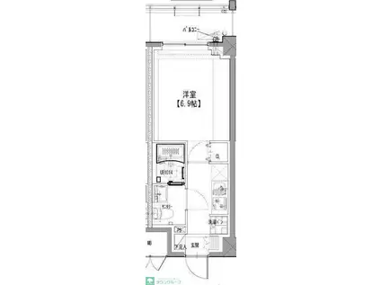 S-RESIDENCE松戸BENE(1K/4階)の間取り写真