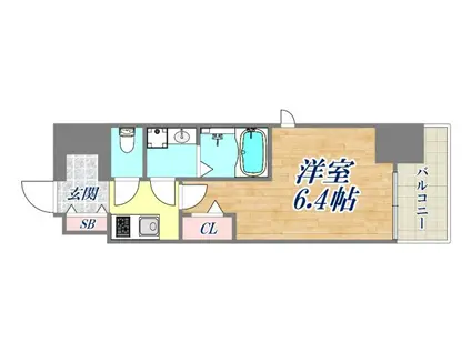 フォーリアライズ尼崎エラン(1K/3階)の間取り写真