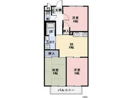 SURPLUS MAKI II(3DK/2階)の間取り写真