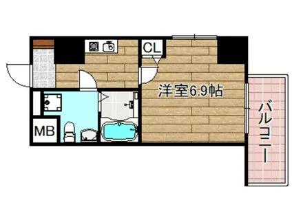 セレニテ高槻(1K/5階)の間取り写真