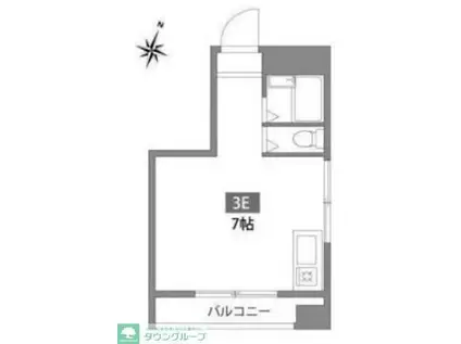 NAVI梅ヶ丘(ワンルーム/3階)の間取り写真