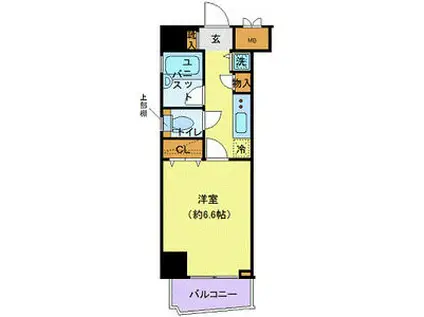 メインステージ東日本橋II(1K/3階)の間取り写真