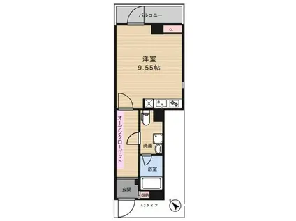 アーバンパーク東日暮里(ワンルーム/4階)の間取り写真