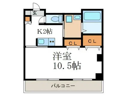 紫明ドミトリー(1K/3階)の間取り写真