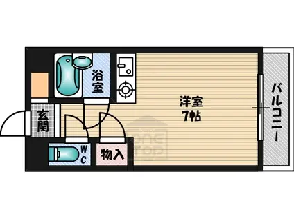 メープルツチモト2(ワンルーム/2階)の間取り写真
