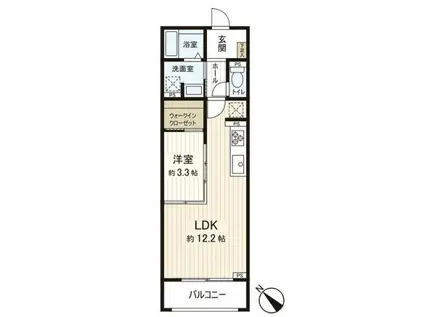 MOCXION成田町(1LDK/3階)の間取り写真