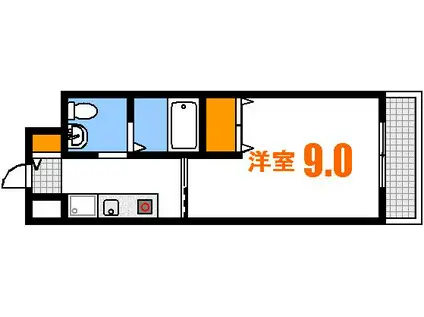 アプレックス出汐(1K/3階)の間取り写真