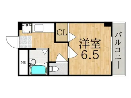 パティオ富雄(1K/1階)の間取り写真