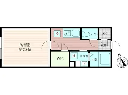 VORT瀬田レジデンス(1K/3階)の間取り写真