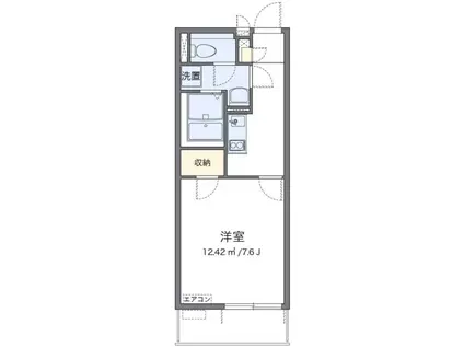 クレイノスターIII(1K/2階)の間取り写真