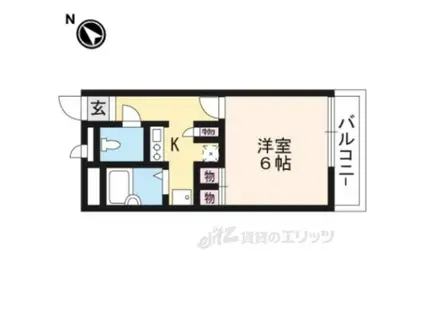 レオパレスサンセット67(1K/2階)の間取り写真