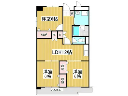 古舎TSUKAMA(3LDK/1階)の間取り写真