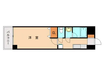 第3いわきビルディング(1K/3階)の間取り写真