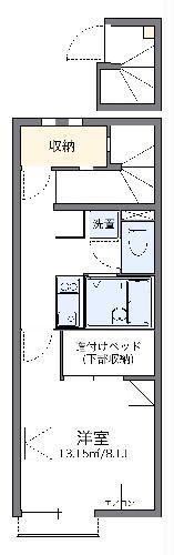 レオネクストからたち(1K/2階)の間取り写真