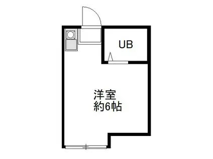 ルネ桂新宿(ワンルーム/2階)の間取り写真