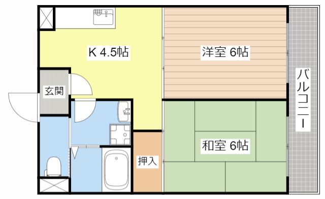 バローゼ7(2K/5階)の間取り写真