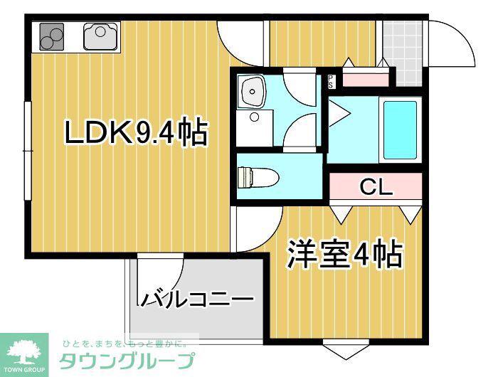 LA-CREA ZII(1LDK/1階)の間取り写真