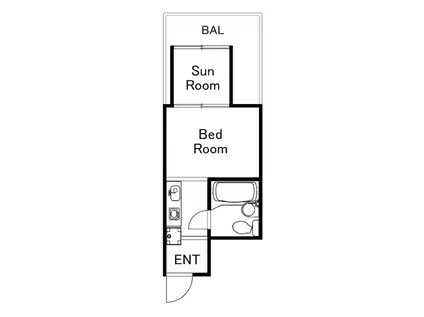 AUBE DE MER(ワンルーム/5階)の間取り写真