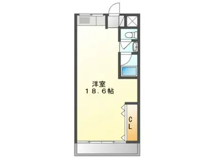 昭和マンション ホームメイト吹田駅前店管理物件(ワンルーム/2階)の間取り写真