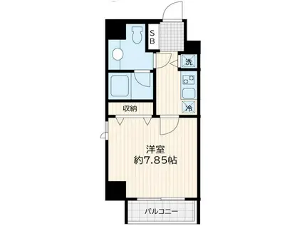 アリエルズ赤坂(1K/5階)の間取り写真