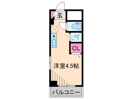 中川ビル(ワンルーム/3階)の間取り写真