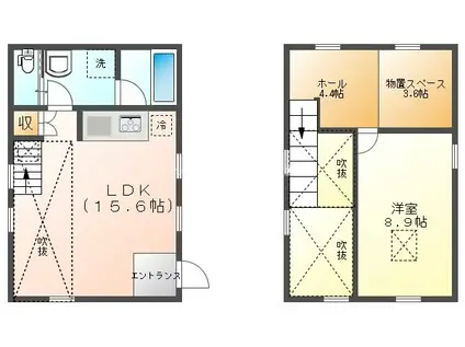 LAGUNA TERRACE 小金井(1SLDK/1階)の間取り写真