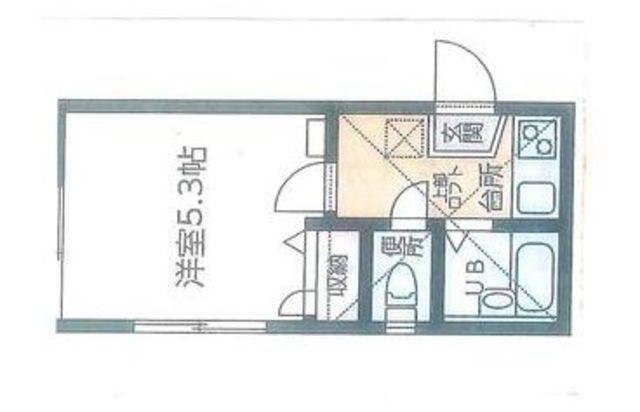 COCOTTO(1K/1階)の間取り写真