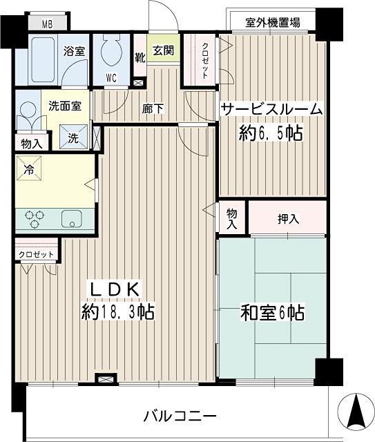 NICEアーバン平間(1SLDK/3階)の間取り写真